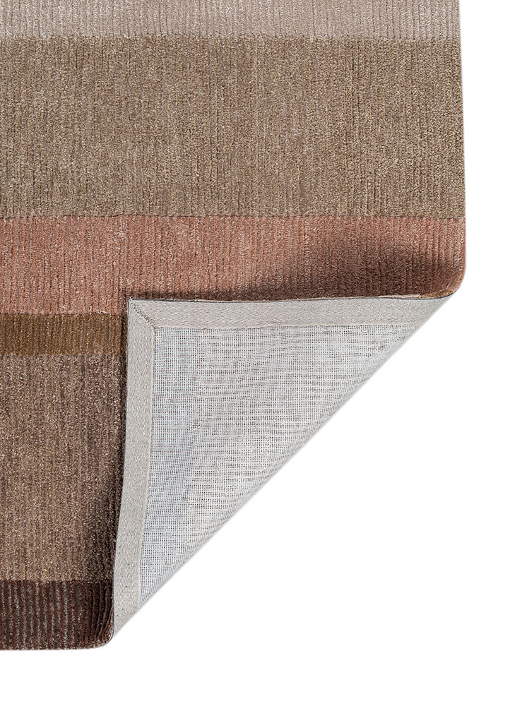 come around blue wool and viscose hand tufted Rug - Perspective