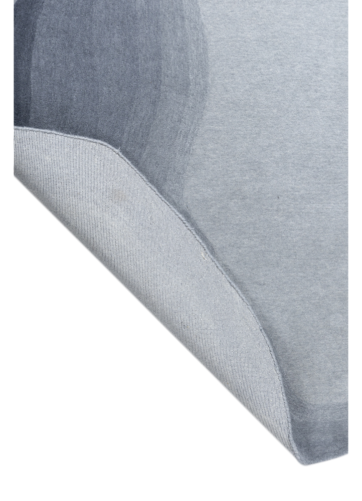 chroma blue wool hand tufted Rug - Perspective