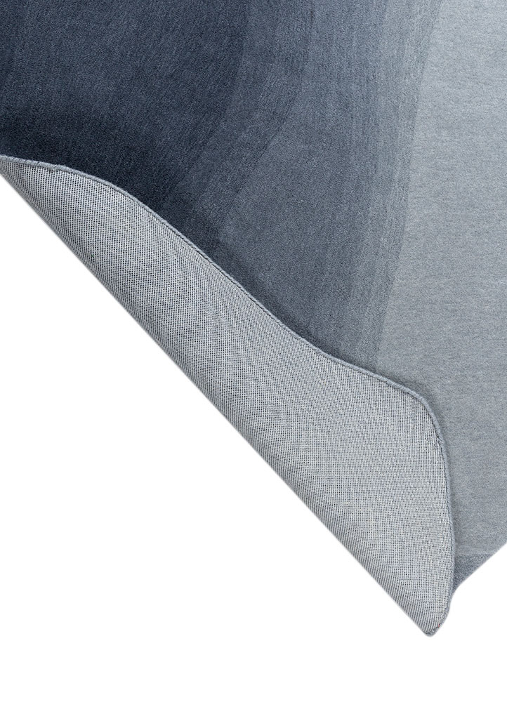 chroma blue wool hand tufted Rug - Perspective