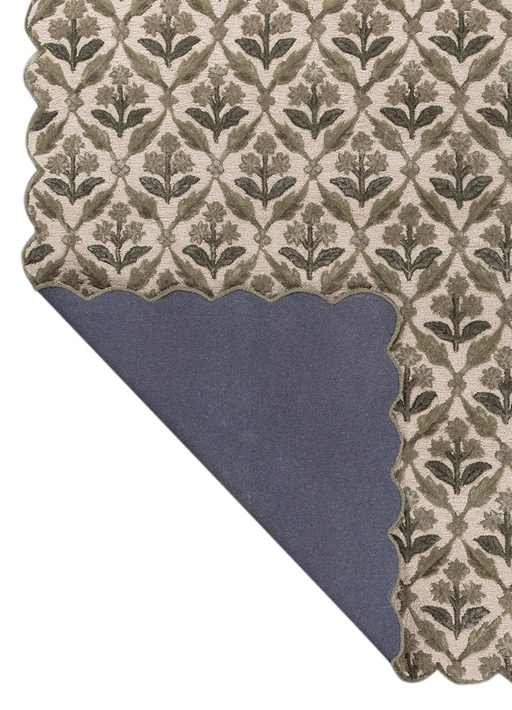 aurelia ivory wool and viscose hand tufted Rug - Perspective