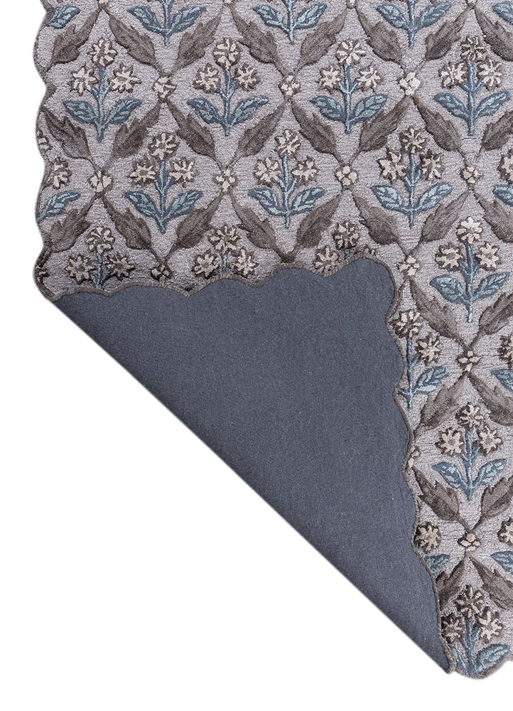 aurelia grey and black wool and viscose hand tufted Rug - Perspective
