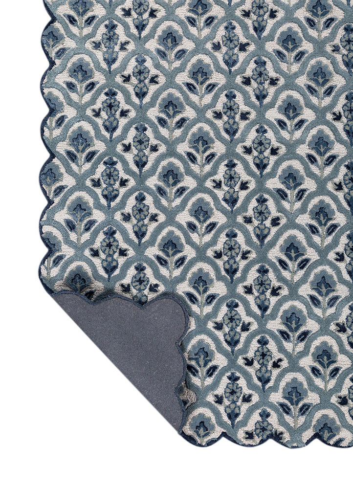 aurelia grey and black wool and viscose hand tufted Rug - Perspective