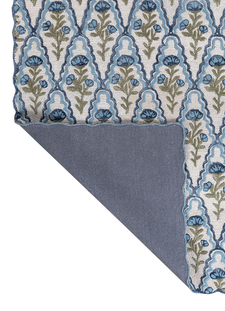 aurelia ivory wool and viscose hand tufted Rug - Perspective