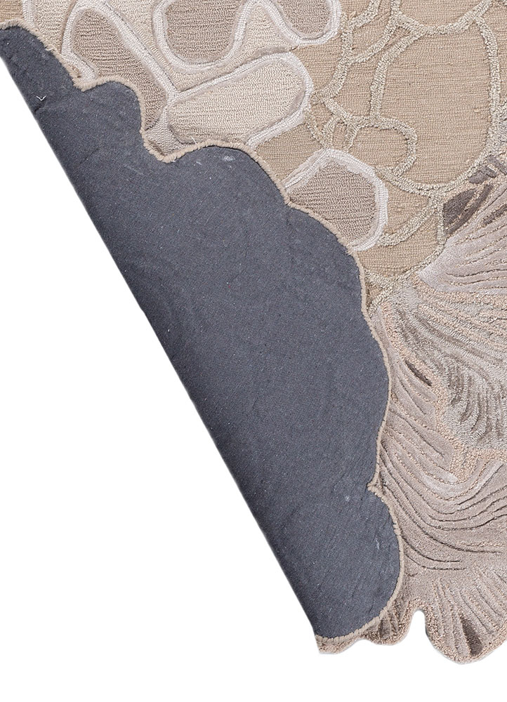 aurelia beige and brown wool and viscose hand tufted Rug - Perspective
