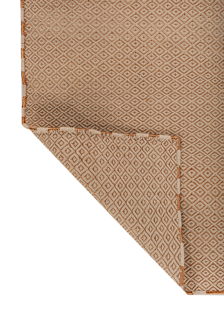 basis red and orange acrylic flat weaves Rug - Perspective