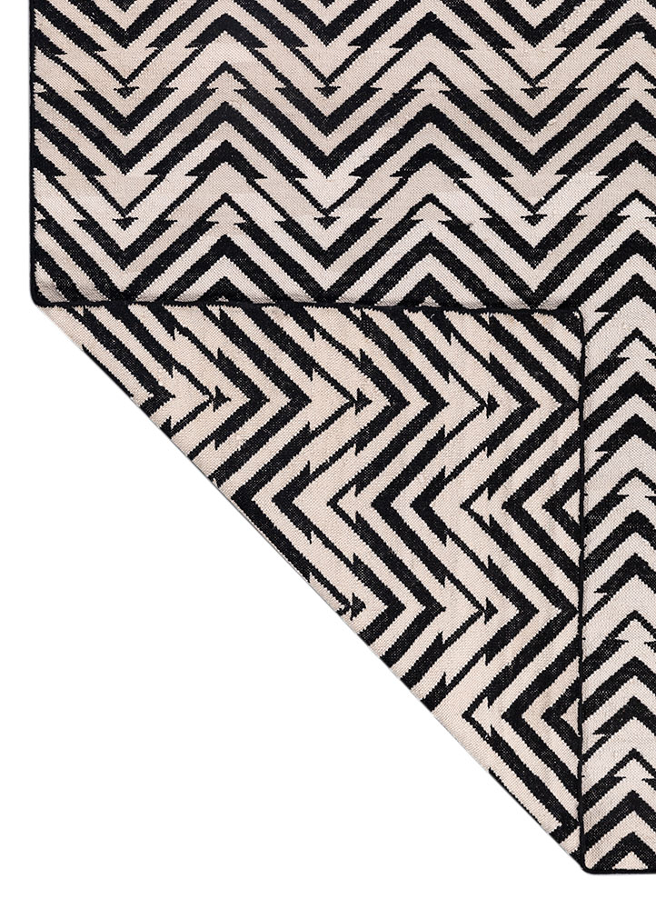 alhambra ivory wool flat weaves Rug - Perspective