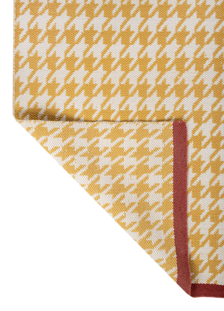 alhambra gold wool flat weaves Rug - Perspective