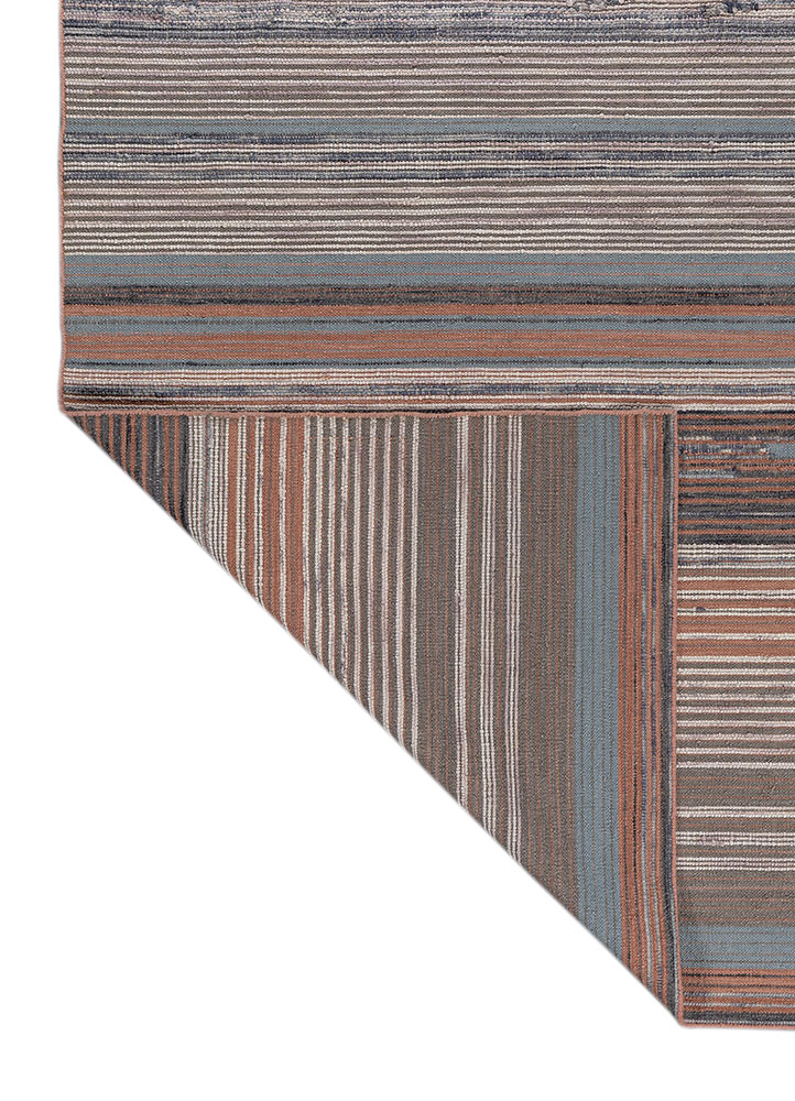 indusbar ivory wool flat weaves Rug - Perspective