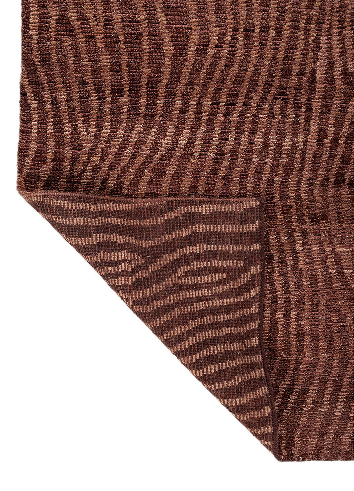 aprezo red and orange wool hand knotted Rug - Perspective
