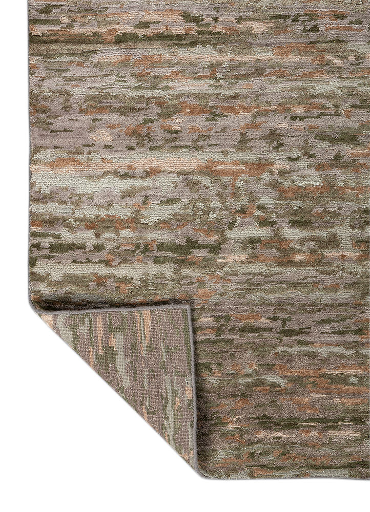 uvenuti grey and black wool hand knotted Rug - Perspective