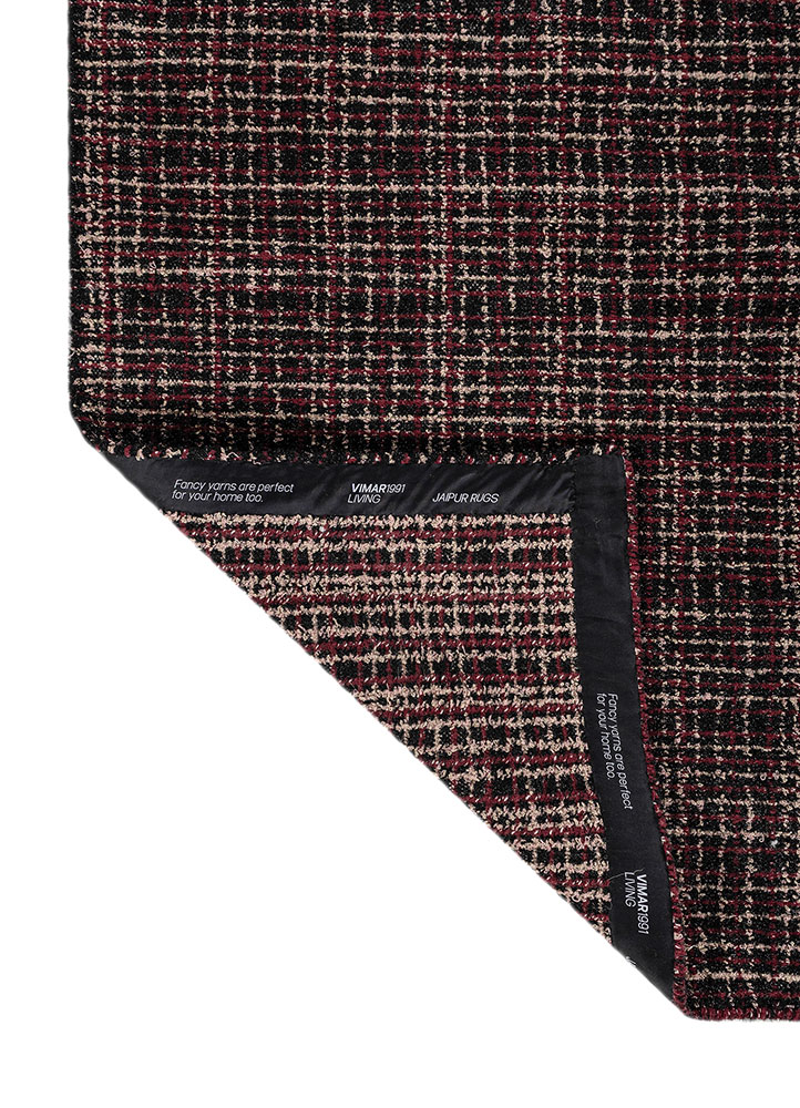 atelier grey and black acrylic hand knotted Rug - Perspective