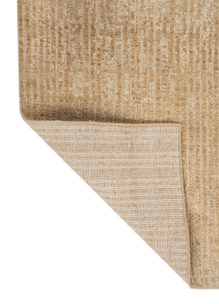 blythe beige and brown wool hand knotted Rug - Perspective