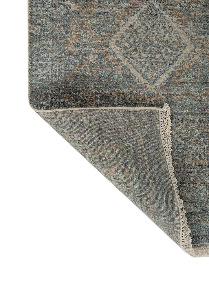 viscaya ivory wool hand knotted Rug - Perspective
