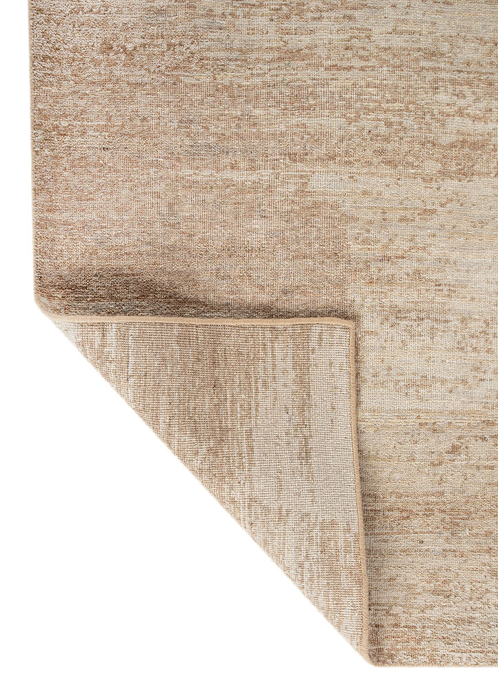 uvenuti beige and brown wool hand knotted Rug - Perspective