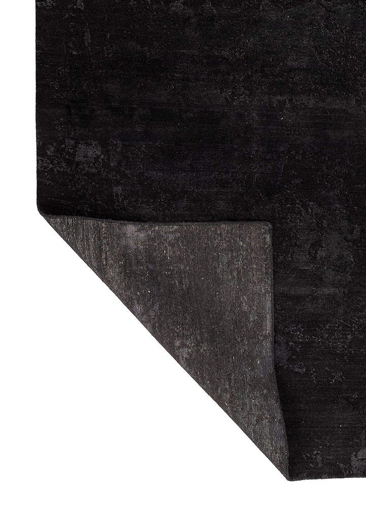 project error by kavi blue wool and bamboo silk hand knotted Rug - Perspective