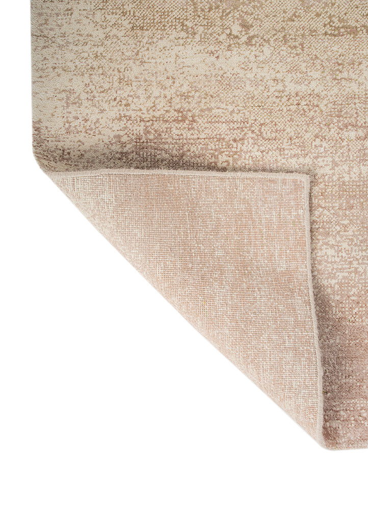 afterglow by kavi green wool and bamboo silk hand knotted Rug - Perspective