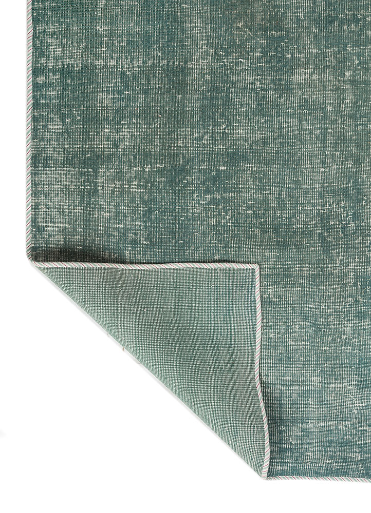 erbe grey and black wool hand knotted Rug - Perspective