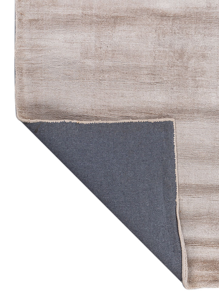 basis beige and brown viscose hand loom Rug - Perspective