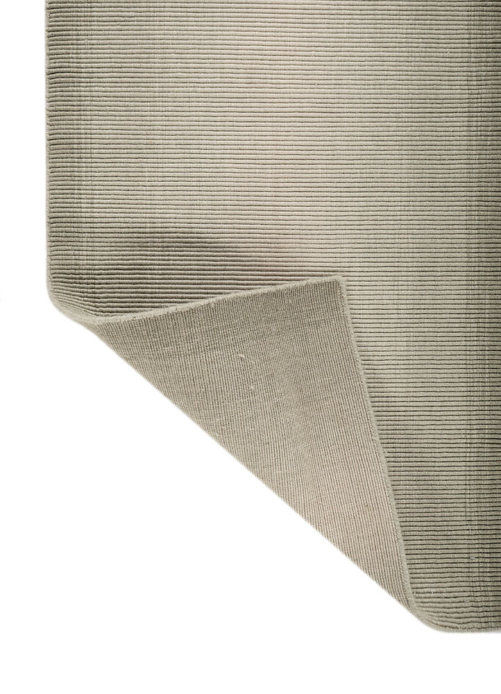 jean blue wool hand loom Rug - Perspective