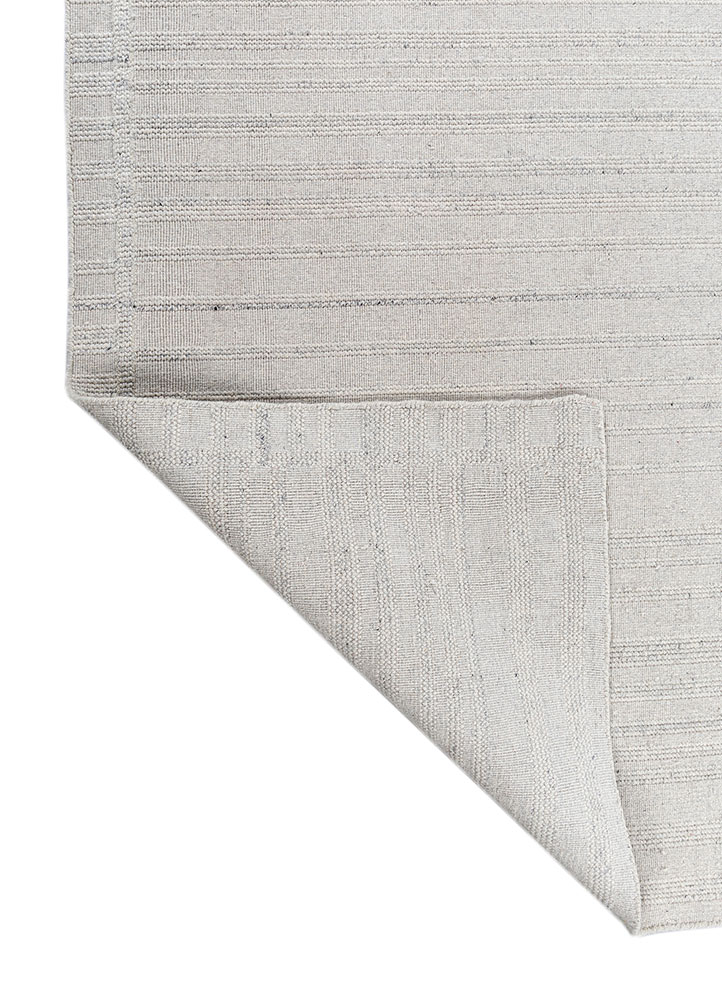 basis ivory wool flat weaves Rug - Perspective