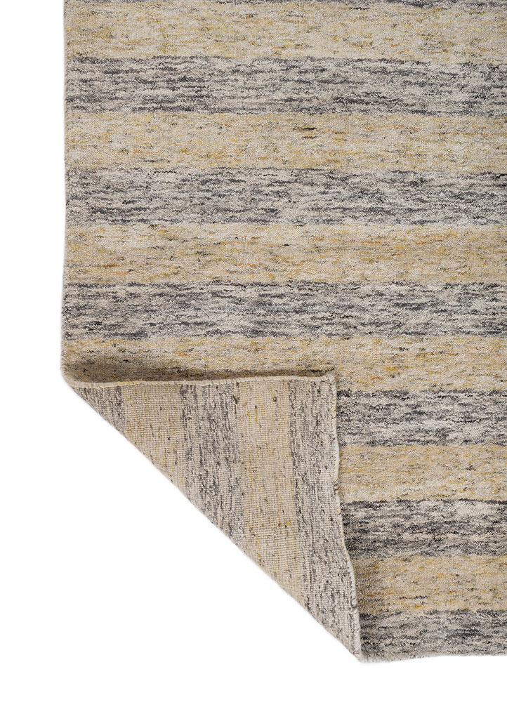 tesoro ivory wool and viscose hand loom Rug - Perspective