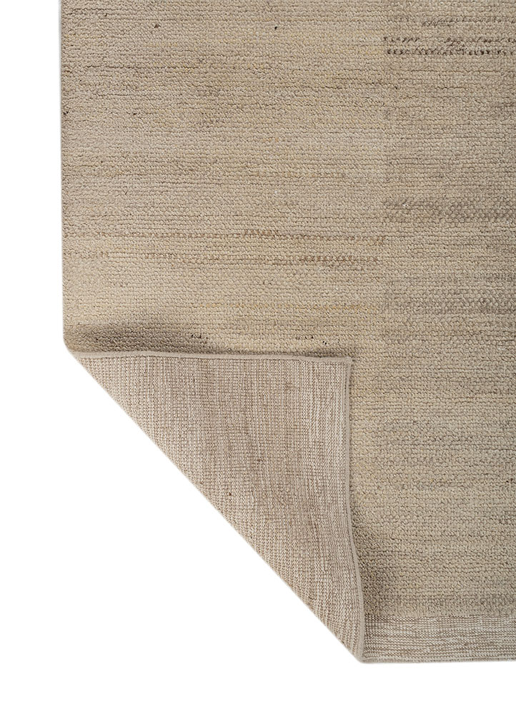manifest beige and brown afghan wool hand knotted Rug - Perspective