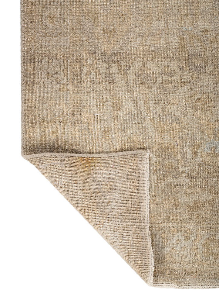 erbe blue wool hand knotted Rug - Perspective
