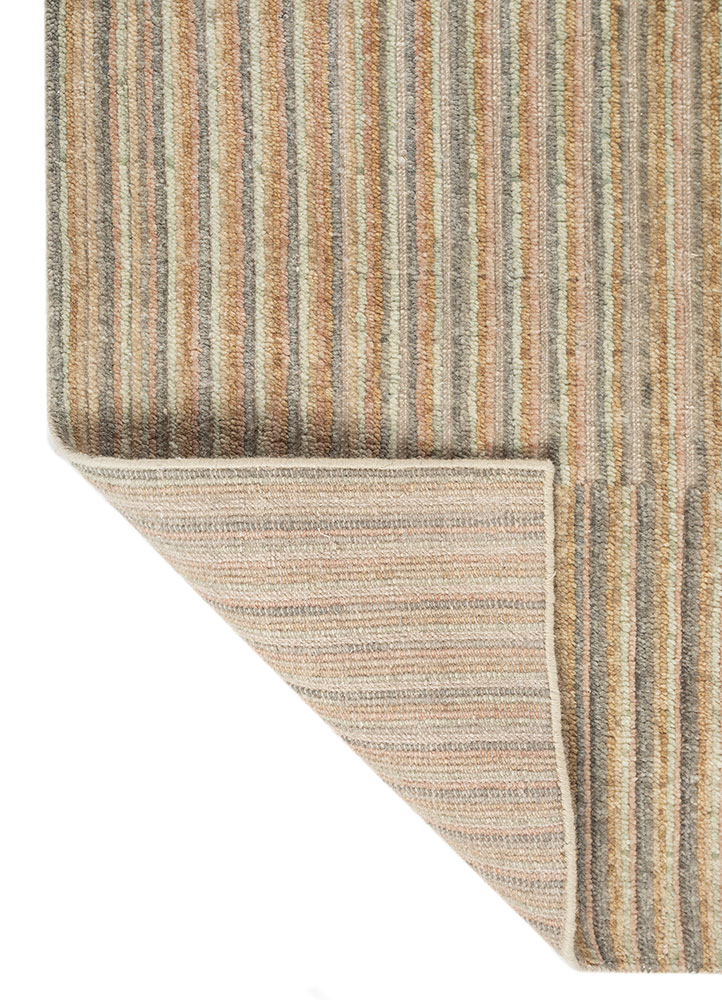 blythe ivory wool hand knotted Rug - Perspective