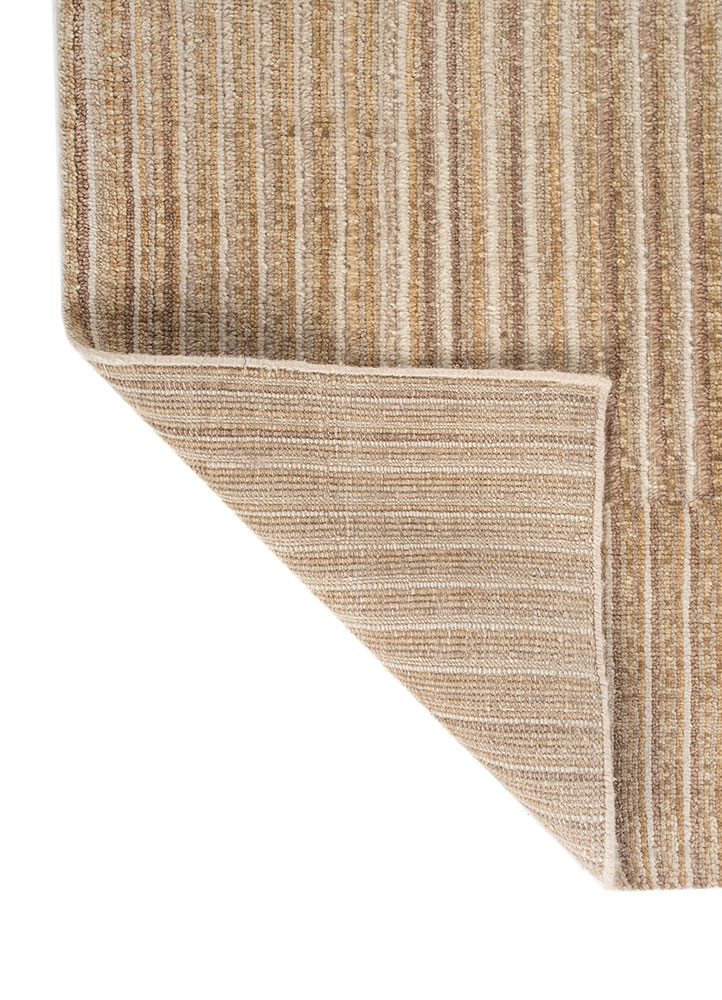 blythe beige and brown wool hand knotted Rug - Perspective