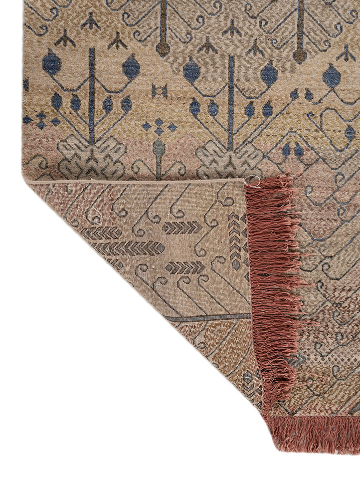 manchaha ivory wool hand knotted Rug - Perspective