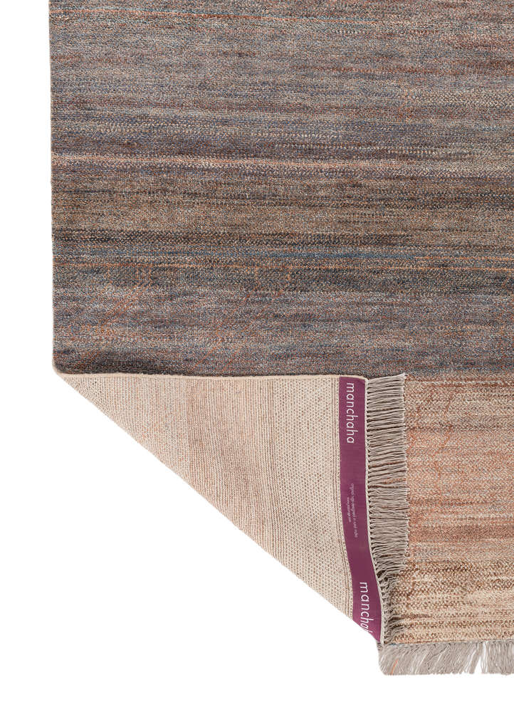 manchaha red and orange wool hand knotted Rug - Perspective