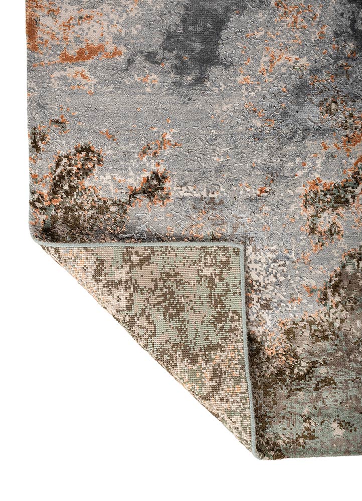 uvenuti ivory wool and bamboo silk hand knotted Rug - Perspective