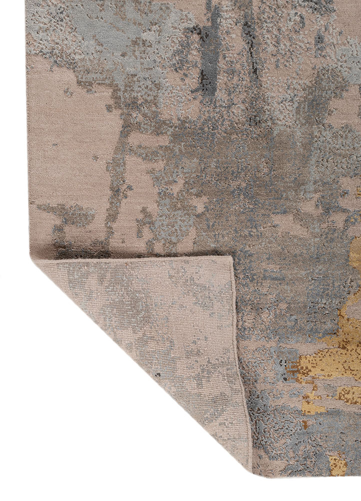 uvenuti pink and purple wool and bamboo silk hand knotted Rug - Perspective