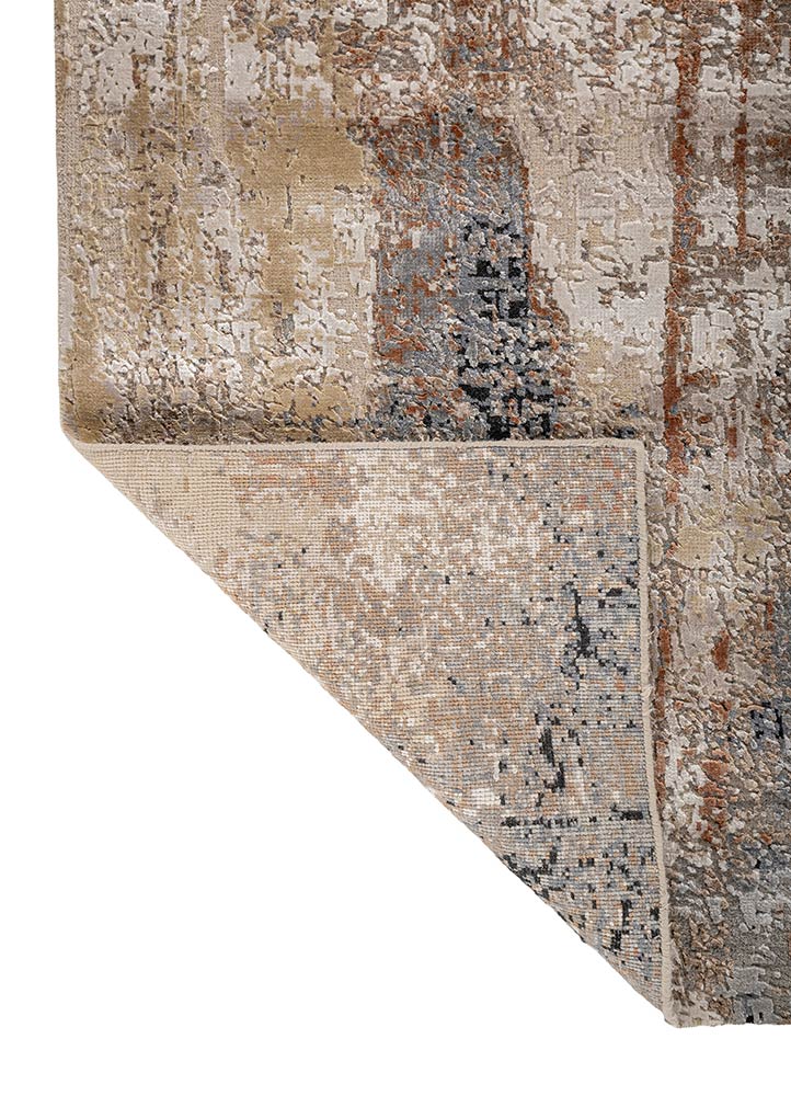 uvenuti ivory wool and bamboo silk hand knotted Rug - Perspective