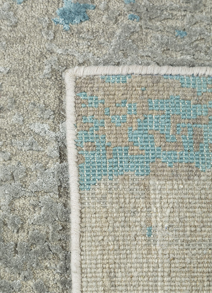 uvenuti ivory wool and bamboo silk hand knotted Rug - Perspective