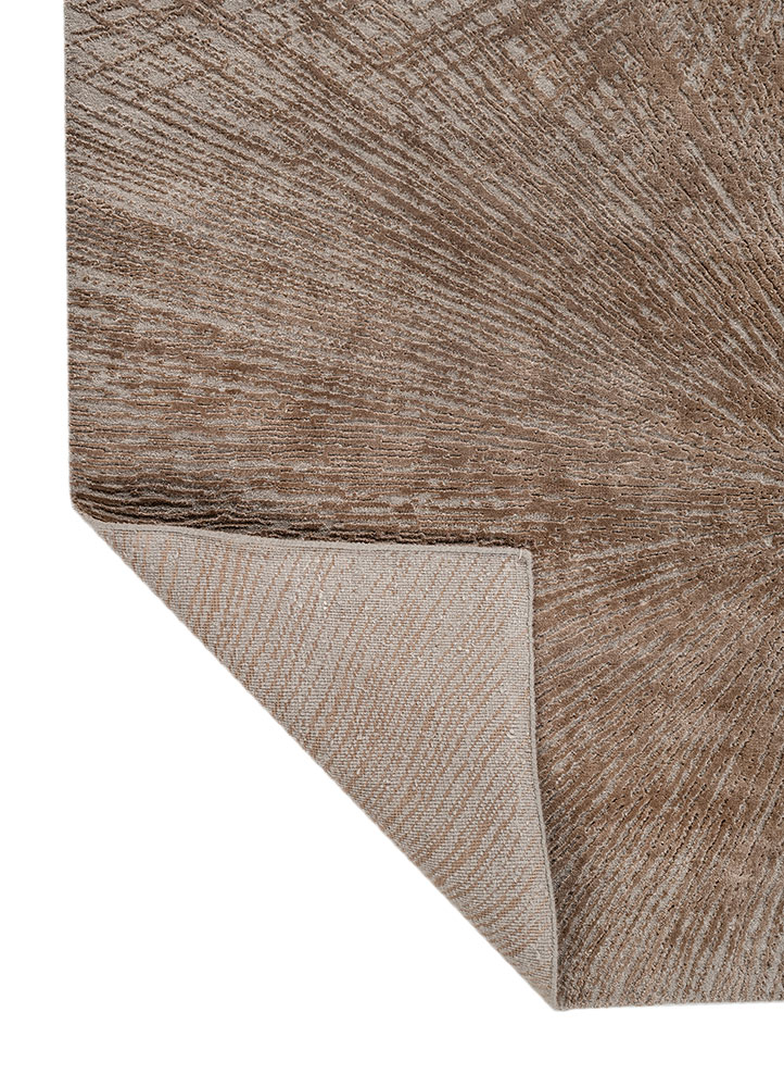 uvenuti grey and black wool and bamboo silk hand knotted Rug - Perspective