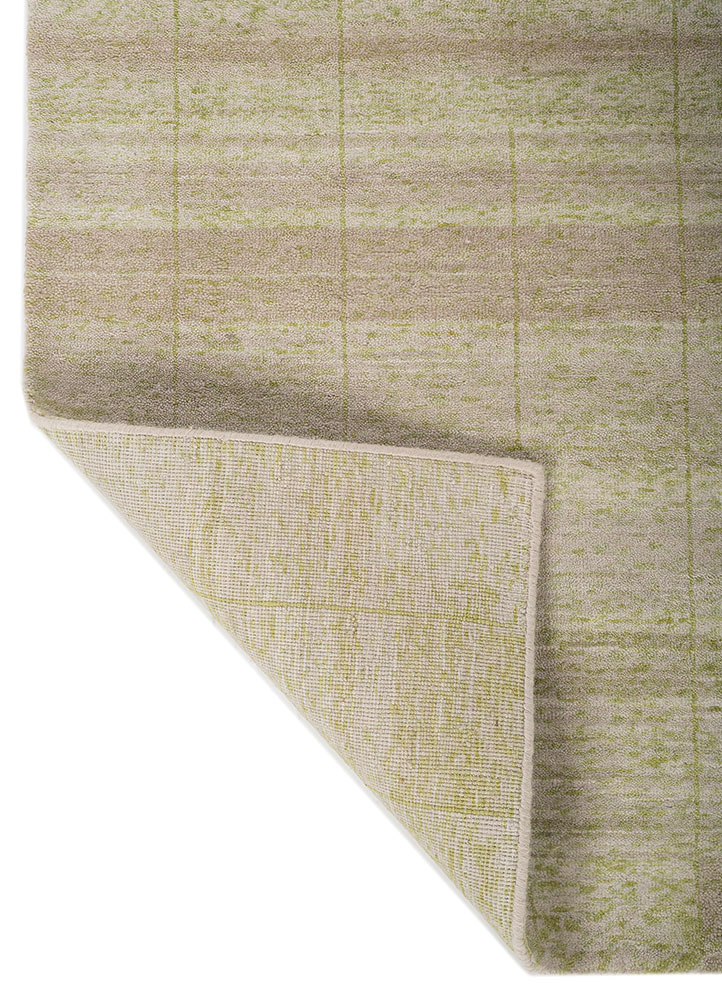 kavi x manchaha green wool hand knotted Rug - Perspective