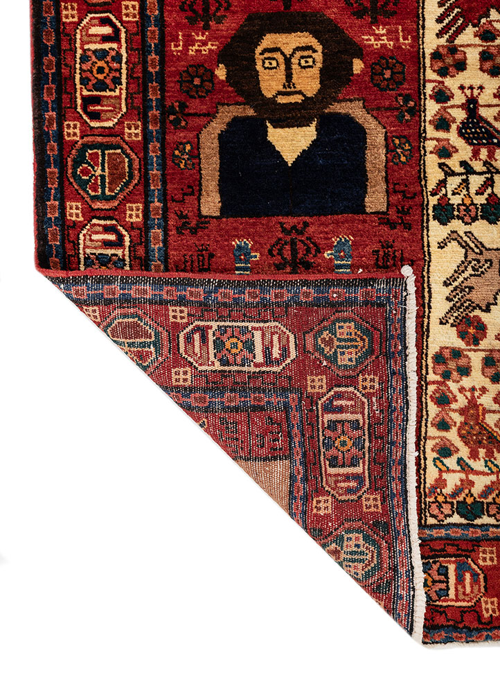 aalam gold wool hand knotted Rug - Perspective