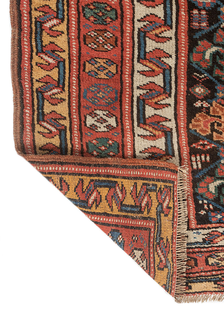 kiaan grey and black wool hand knotted Rug - Perspective