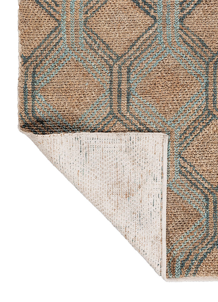 nomadic threads blue jute and hemp flat weaves Rug - Perspective