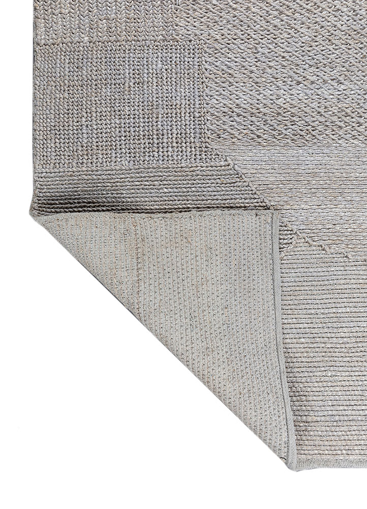 nomadic threads grey and black jute and hemp flat weaves Rug - Perspective