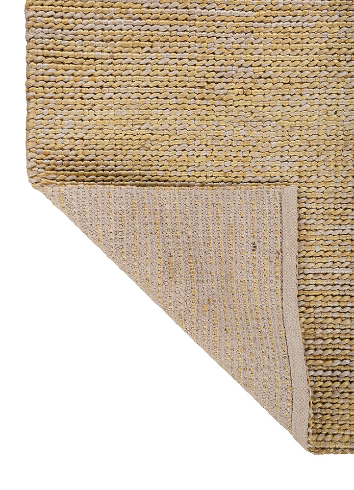abrash ivory jute and hemp flat weaves Rug - Perspective