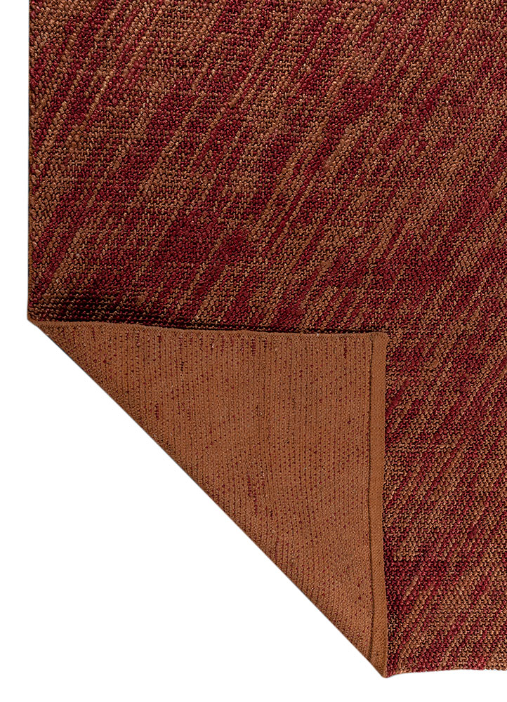nomadic threads red and orange jute and hemp flat weaves Rug - Perspective