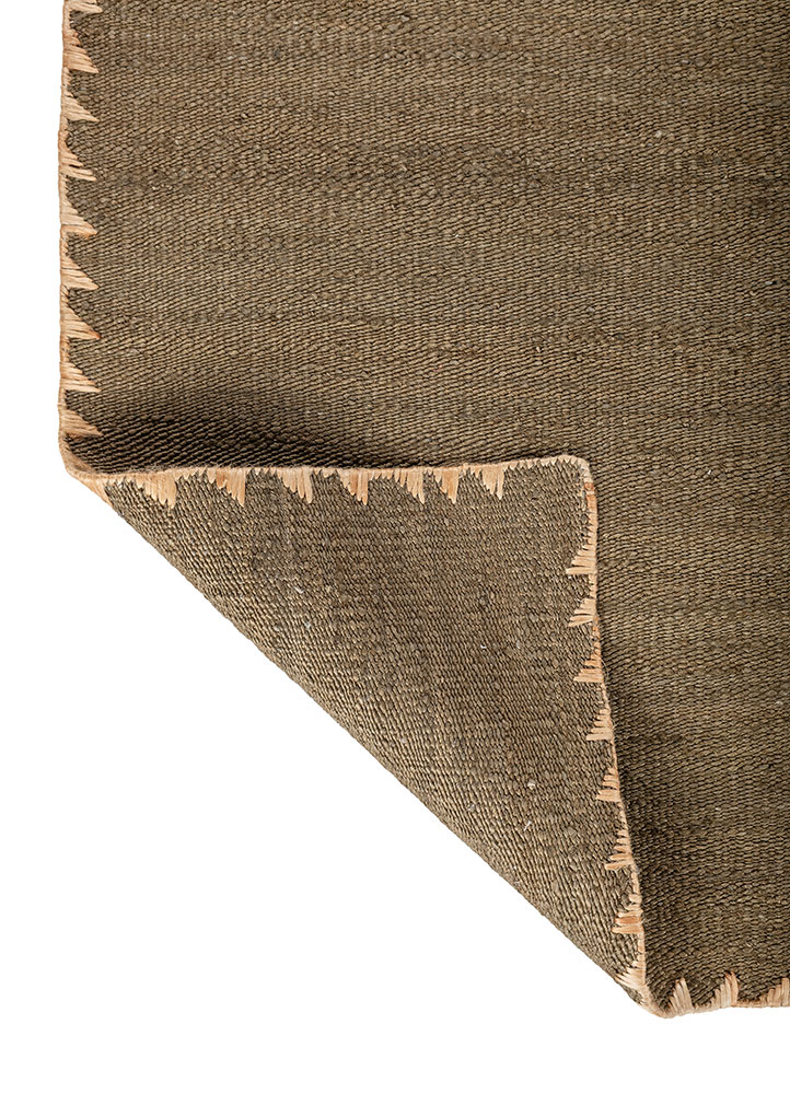 nomadic threads green jute and hemp flat weaves Rug - Perspective