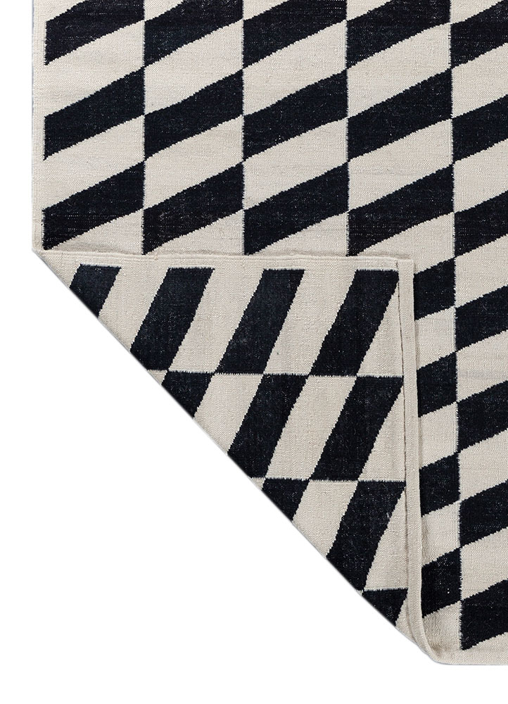 alhambra ivory wool flat weaves Rug - Perspective