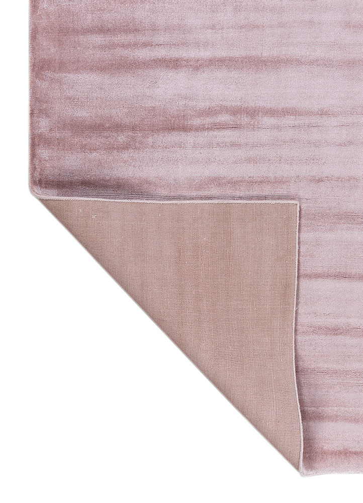 basis pink and purple viscose hand loom Rug - Perspective