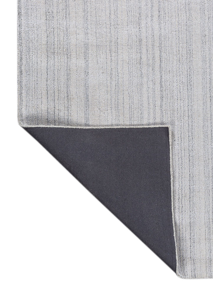basis ivory wool and viscose hand loom Rug - Perspective