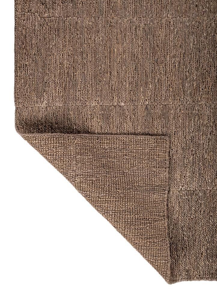 hula grey and black jute and hemp hand knotted Rug - Perspective