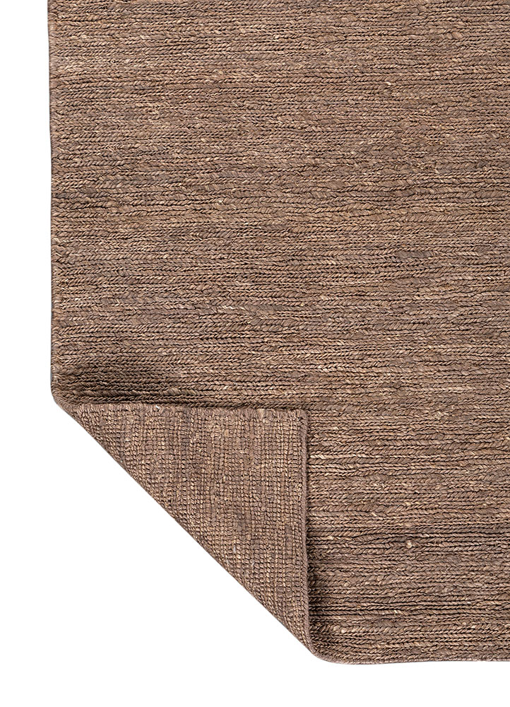 hula grey and black jute and hemp hand knotted Rug - Perspective