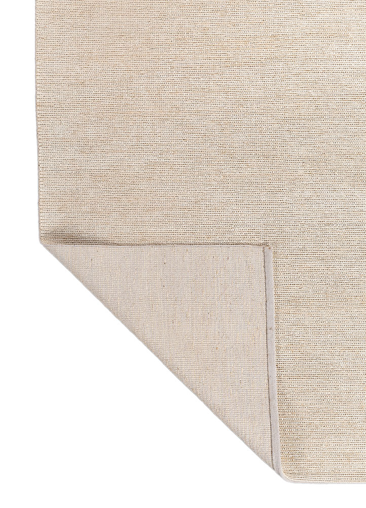 hula beige and brown jute and hemp hand knotted Rug - Perspective